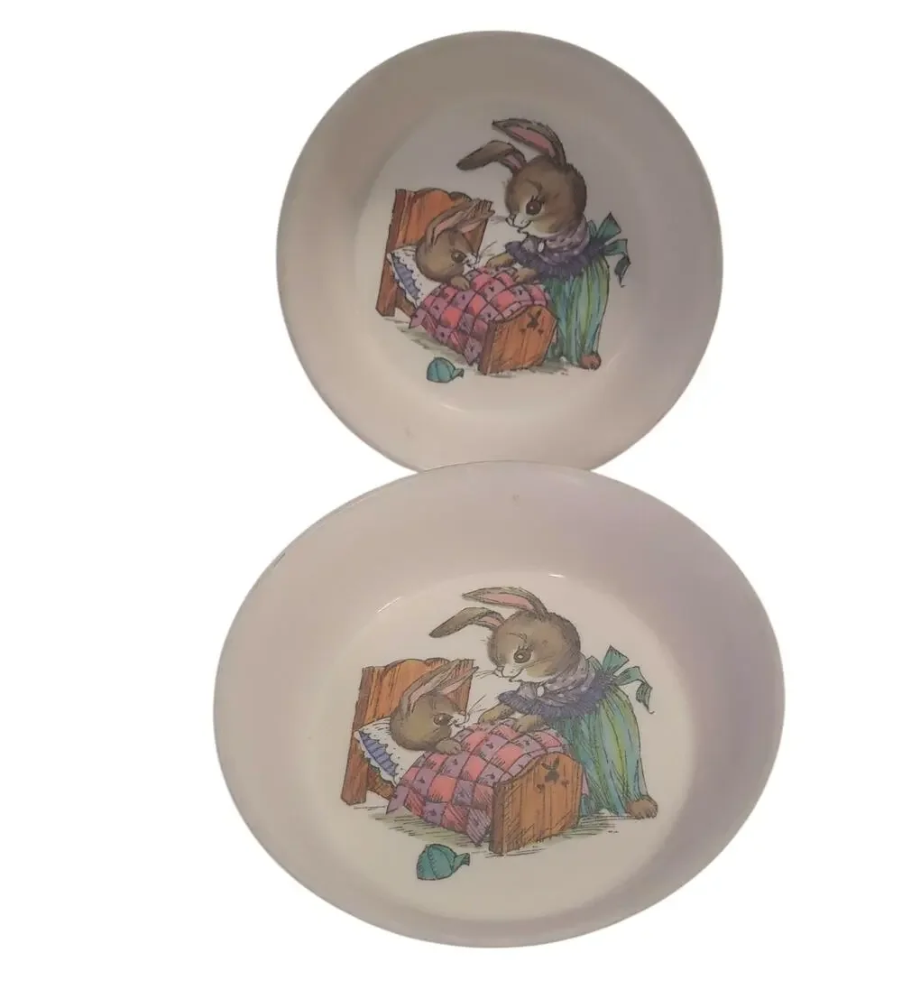 Oneida Deluxe Melamine Peter Rabbit Vintage Children’s 6